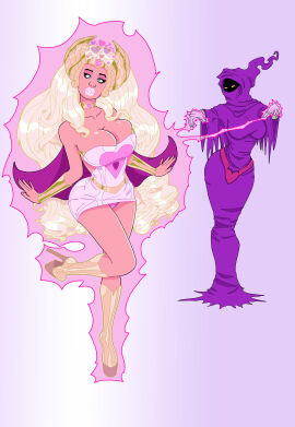 ass banedearg bimbo bimbo_body bimbofication bimbofied brainwashing breasts cleavage cross-eyed female high_heel_boots high_heels huge_ass huge_breasts implied_transformation intelligence_drain intelligence_loss iq_loss mental_transformation mind_break mind_control shadow_weaver she-ra she-ra_princess_of_power thick_thighs transformation wide_hips