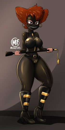 anthro anthro_only bodysuit boots dominatrix female femdom gimp goof_troop high_heels holding_whip jpeg latex looking_at_viewer mask mofastofu peg_pete shiny_clothes submissive_pov thick_thighs tight_clothing whip zipper zipper_mouth