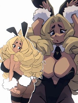 1girls ass big_ass big_breasts big_hips blonde_hair blue_eyes breasts bunny_costume bunny_ear bunny_ears bunny_girl bunny_pose bunny_suit bunny_tail bunnysuit female kap_o maria_(kap_o) oc original original_character pose posing tagme