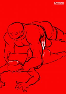 animated ass big_ass big_butt big_penis collar duo genitals hi_res hyper lee082176180909 male male/male penis thick_thighs