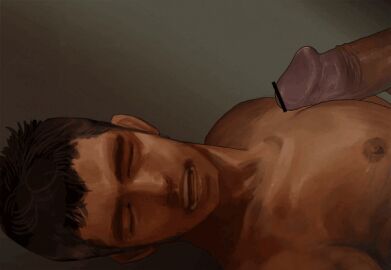 10s 2014 2boys animated bara bukkake catrasche cum cum_in_mouth cum_on_face cumshot erect_penis erection face_closeup gay human male male_only muscular muscular_male penis simple_background tagme yaoi