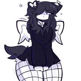 1girls anthro breasts cleavage female female_focus female_only fur furry furry_female furry_only merricuwu tail