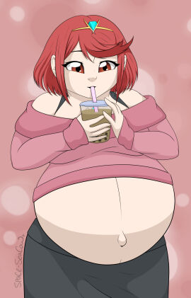 1girls ass big_belly breasts female pregnant pyra pyra_(xenoblade) spaceseacow xenoblade_(series) xenoblade_chronicles_2