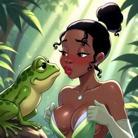 ai_generated forest frog tagme tiana undress video water wet