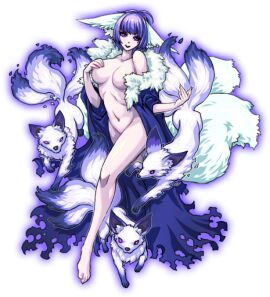 1girls censored devil_slayer_-_raksasi female fox_ears fox_girl no_sex nude nude_female tagme