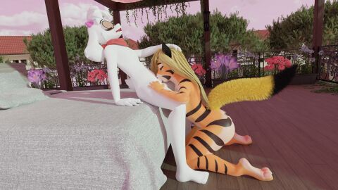 16:9 3_toes 3d_(artwork) 4k 5_toes absurd_res ahe_gao anthro anthro_on_anthro anthro_penetrated anthro_penetrating anthro_penetrating_anthro areola balls barefoot big_breasts biped blender_(software) blonde_hair blue_eyes blush bodily_fluids bovid breasts caprine cheetah clothed clothing cum cum_in_mouth cum_in_pussy cum_inside cumshot day deep_penetration deepthroat detailed_background digital_media_(artwork) drinking drinking_cum duo ejaculation english_text erection eyewear feet felid feline fellatio female female_penetrated fingers from_front_position fucked_silly fur genital_fluids genitals glasses goat hair hi_res humanoid_feet humanoid_genitalia humanoid_penis interspecies looking_at_viewer looking_pleasured lying male male/female male_penetrating male_penetrating_anthro male_penetrating_female mammal markings nature nipples nude on_bottom on_top open_mouth oral oral_penetration outside outside_sex pantherine penetration penile penile_penetration penis penis_in_pussy pink_body plant plantigrade pussy relsei_(ralsei746) sady scarf sex sharperit sky smile soles swallowing tail teeth text thick_thighs tiger toes tongue tongue_out tree vaginal_penetration white_body white_fur wide_hips widescreen wind