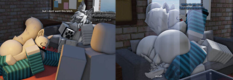 3d ass ass_smothering big_ass cat_boy cat_ears cat_tail femboy furry gay male massive_ass mermio roblox robloxian smothering smothering_ass tagme