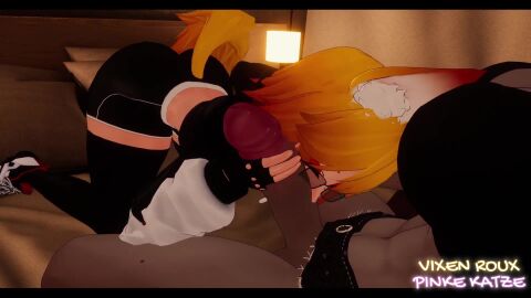 1futa 3d ass black_penis blowjob dark-skinned_futa dark_skin fellatio female futa_on_female futanari huge_ass huge_cock intersex large_penis penis pinke_katzevr tagme very_dark_skin video virtual_reality vixen_rouxvr vrchat vrchat_avatar vrchat_media vrchat_model