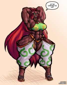1girls abs amazon gerudo hyper_muscles jagakhun muscular muscular_female muscular_woman tagme the_legend_of_zelda