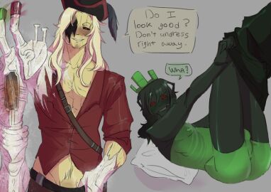 1x1x1x1 1x1x1x1_(forsaken) 2boys anus ass balls black_hair de_pressia dialogue domino_crown english_text forsaken_(roblox) gasharpoon_john_doe gay gay_sex green_skin imminent_sex john_doe_(forsaken) john_doe_(roblox) male male/male male_only official_alternate_costume red_eyes roblox roblox_game robloxian self_upload sissy speech_bubble stockings tagme text thighs twink visible_skeleton x-ray yaoi yellow_skin