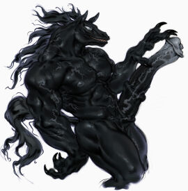 1boy abs alien animal_genitalia animal_penis anthro balls biceps big_balls big_penis erection horse horse_venom_(marvel) horsecock male male_only marvel marvel_comics muscular muscular_anthro pecs penis precum precum_drip shepherdart solo solo_male spider-man_(series) symbiote venom venom_(marvel)
