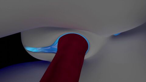 animated blender_(artwork) close-up equine_dildo horsecock kindred lamb_(league_of_legends) low-angle_view no_sound pussy tagme vaginal_penetration video