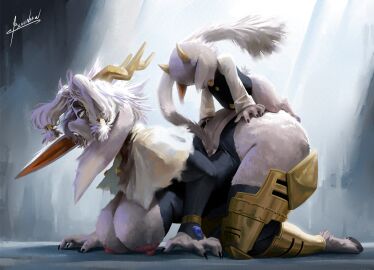absurd_res ambiguous_penetration anthro anthro_on_anthro anthro_penetrated anthro_penetrating anthro_penetrating_anthro antlers ass big_breasts big_butt big_ears blulesnsfw bovid breasts butler_(pseudoregalia) caprine clothed clothing duo female from_behind_position fur goat grey_body grey_fur hi_res hooves horn huge_butt hybrid jackalope lagomorph larger_female larger_penetrated long_ears looking_pleasured male male/female mammal nipples partially_clothed penetration perching_position pseudoregalia sex size_difference small_dom_big_sub small_top_big_bottom smaller_male sybil_(pseudoregalia) tongue tongue_out