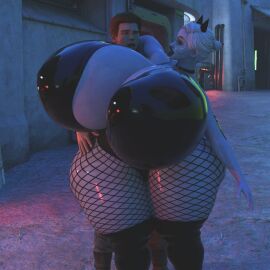 1boy 1girls ass bedroom_eyes bimbo bimbo_body bimbo_lips breasts cal_kestis female fishnets gigantic_ass gigantic_breasts heeled_boots heels huge_breasts hyper hyper_ass hyper_breasts hyper_hourglass jackd22 jedi:_fallen_order jedi:_survivor male merrin pale_skin prostitution star_wars thick_thighs voluptuous white_hair wide_hips