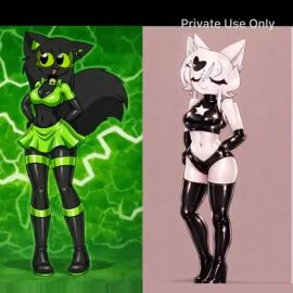 2girls ai ai_generated arctic_fox belly belly_button belly_inflation black_bottomwear black_clothing black_topwear bloated boots bottomwear breasts chatgpt closed_eyes curvy curvy_body curvy_booty curvy_female curvy_figure female female_only fox fox_girl full_body heart hmm~ inflation inflation_fetish inflation_sounds kit_community kit_community_v2 latex latex_clothing lustorys makiko_fox mawshot mika_kit mochimimu satisfied semi_nude sexy_body sexy_clothing sexy_pose sfw solo tagme top topwear video vore