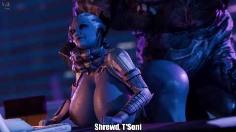 animated asari big_ass big_breasts blender blue_body blue_skin bouncing_breasts breasts cum_in_pussy cum_inside curvaceous delalicious3 doggy_style dreamhawk from_behind huge_ass huge_breasts liara_t'soni longer_than_one_minute mass_effect partially_clothed prostitution size_difference sound tagme thighhighs video yahg