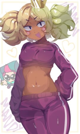 brawl_stars breasts chester_(brawl_stars) colored_sketch female mandy_(brawl_stars) multiplylayer supercell