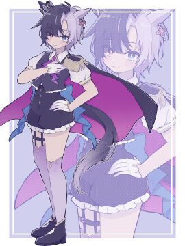 1girls asexual black_hair breasts crown e-sekai female femboy femboy_prince flat_chest former_idol_corp_member heterochromia idol-en idol_corp male multicolored_hair prince purple_hair rin_penrose small_breasts solo solo_female tagme two-tone_hair virtual_youtuber vtuber