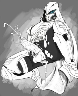 1boy armor ass balls cape cum cum_in_ass cumshot ejaculation erection genital_fluids genitals glans hood humanoid_genitalia humanoid_penis male male_only marvel marvel_comics mask masked masked_male moon_knight moon_knight_(marvel_rivals) moon_knight_(series) orgasm penis presenting_penis ripped_clothing sadboygum solo spread_legs spreading vein veiny_penis