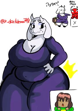 ass ass_focus big_ass big_breasts big_butt breasts female furry furry_ass furry_female furry_only milf toriel toriel_beat_banger undertale undertale_(series)