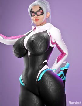 1girls 3d 3d_(artwork) abs belly belly_bulge belly_button bimbo black_cat_(insomniac) black_cat_(marvel) bodysuit breasts cameltoe cleavage curvy curvy_figure cute cute_face feet_up felicia_hardy female fit fit_female goggles heroine huge_ass huge_breasts huge_butt huge_thighs leather makeup marvel marvel_comics mossited nipple_bulge nipples outfit ponytail posing posing_for_the_viewer pussy sexy sexy_pose shoes simple_background solo solo_female spider-gwen_(cosplay) spider-man_(insomniac_series) spider-man_(ps4) spider-man_(series) spider-man_2_(ps5) suit superhero superheroine tight_clothing white_hair