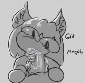 1boy 1girls 2d animal_ears anthro anthro_female anthro_penetrated big_penis blowjob cat_ears erect_penis erection feline feline_humanoid female female_penetrated jojojiva male male/female male_penetrating male_penetrating_anthro male_penetrating_female melty_blood neco-arc oral penetration penis precum shirt sketch straight text tsukihime veiny_penis