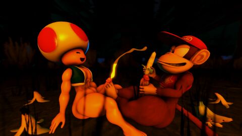 2021 3d abs anthro ass banana banana_peel big_ass big_booty_toad big_butt big_penis blue_clothing blue_topwear blue_vest bodily_fluids bottomless brown_body brown_fur brown_tail closed_eyes clothed clothing crop_top cum cumshot diddy_kong digital_media_(artwork) donkey_kong_(series) doommusk duo ejaculation feet food foot_fetish foot_on_penis foot_play footjob footjob_while_sitting fruit fur gay genital_fluids genitals grass hand_on_own_penis hand_on_penis haplorhine hat headgear headwear hi_res holding_banana holding_food holding_fruit holding_object humanoid kong looking_at_another looking_pleasured male male/male mammal mario_(series) masturbation monkey multicolored_body multicolored_clothing multicolored_crop_top multicolored_fur multicolored_shirt multicolored_topwear muscular muscular_humanoid muscular_male nintendo on_grass orgasm outside partially_clothed penile penile_masturbation penis plant primate red_clothing red_crop_top red_hat red_headwear red_shirt red_topwear sex shirt side_view sitting smile source_filmmaker_(artwork) tail tan_body tan_ears tan_fur tan_nose tan_skin teeth thicc_toad thick_thighs toad_(mario) topwear tree two-tone_body two-tone_clothing two-tone_crop_top two-tone_fur two-tone_hat two-tone_shirt two-tone_topwear two-tone_vest vein veiny_penis vest white_clothing white_hat white_headwear yellow_clothing yellow_crop_top yellow_shirt yellow_topwear yellow_vest