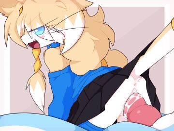 1girls accessory animal_genitalia animal_penis anus ass bedroom_eyes bell bell_collar big_penis blue_body blue_eyes blue_fur bodily_fluids bottomwear canine_genitalia canine_penis caramel_(delusional) clothed clothing collar cum cum_drip cum_in_pussy cum_inside cum_on_penis domestic_cat dripping duo felid feline felis female fluffy fluffy_tail fur furgonomics genital_fluids genitals hair hi_res jewelry km-15 legwear long_hair long_tail looking_at_viewer looking_back male mammal narrowed_eyes open_mouth penetration penis presenting presenting_hindquarters pussy ragdoll_cat raised_bottomwear raised_clothing raised_skirt raised_tail ring seductive simple_background skirt stockings stretched_pussy sweater tail tail_accessory tail_jewelry tail_ring tan_body tan_fur topwear upskirt vaginal_fluids vaginal_penetration whiskers white_body white_fur