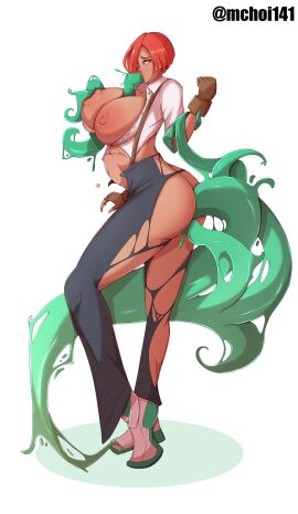 all_the_way_through anal anal_penetration anal_sex areolae ass big_breasts blue_eyes boots brazilian brazilian_female breasts bubble_ass bubble_butt busty female female_focus female_only fingerless_gloves giovanna_(guilty_gear) guilty_gear hourglass_figure large_breasts mchoi141 nipple_fetish nipple_penetration nipples pants pussy red_hair rei_(guilty_gear) ripped_clothes ripped_clothing sex shirt short_hair sleeves_rolled_up slime_monster standing standing_sex stomach_bulge suspenders tagme tan tan_body tan_skin tentacle tentacle_sex tentacles torn_clothes torn_clothing vagina vaginal vaginal_penetration vaginal_sex