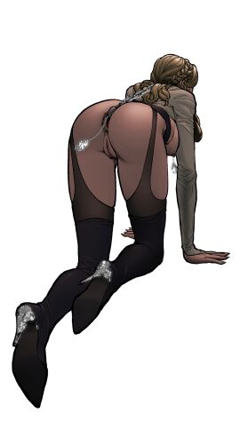 1girls all_fours anal_dilation anal_hook anal_piercing anal_spreader anus ass_spread blonde_hair bondage bound braided_hair breasts brothel chains claire_stone classmates_(kittyhand) classmates_claire's_tale_4_(kittyhand) crawling dilated_anus exposed_anus exposed_breasts exposed_pussy fansadox female female_only femsub full_body gaping gaping_anus hands_and_knees high_heels kittyhand kittyhandcomics nipple_piercing nipple_weights nipples pierced_nipples piercing pussy rear_view sex_nightclub sex_slave simple_background solo stage stockings thighhigh_boots transparent_background uncensored