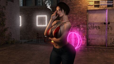 3d ass big_ass big_butt capcom eden3dx female jill_valentine resident_evil resident_evil_3 solo