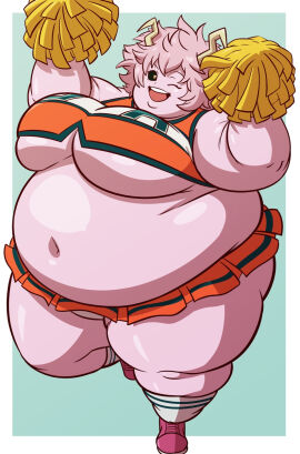 ass axel-rosered bbw belly_overhang big_belly big_female blush chubby chubby_female embarrassed fat fat_ass fat_female fat_fetish fat_rolls fatty female giantess large_female mina_ashido mini_giantess morbidly_obese my_hero_academia obese obese_female overweight overweight_female pig plump pork_chop thick_thighs tubby weight_gain