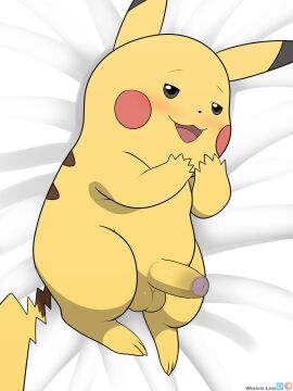 absurd_res artist_name balls bed bedroom_eyes bird's-eye_view black_ear_tips black_eyes black_nose blush brown_eyebrows brown_sclera brown_stripes dipstick_ears ear_markings erection eyebrows feet feral fingers foreskin fur furniture gay gay_anal gay_male gay_sex generation_1_pokemon genitals glans grey_glans half-closed_eyes hi_res high-angle_view homosexual homosexual_male humanoid_genitalia humanoid_genitalia_on_feral humanoid_penis humanoid_penis_on_feral looking_at_viewer lying male male/male male_penetrated mammal multicolored_ears narrowed_eyes nintendo on_back on_bed open_mouth open_smile partially_retracted_foreskin penis pikachu pokemon pokemon_(species) red_cheeks retracted_foreskin rodent seductive smile solo solo_male striped_body stripes tail toes tongue uncircumcised winick-lim yellow_body yellow_fur