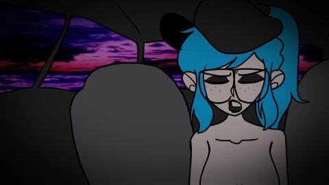 1080p 1boy 1boy1girl 1girls 2d 2d_animation animated black_hat blue_hair blue_hair_female breasts car_sex completely_nude completely_nude_female cowgirl_position cum cum_in_pussy cum_inside cum_on_pussy cumshot freckles_on_face glasses hat hattsworth humor in_car meme nude nude_female original_character penetration penis penis_in_pussy ponytail sex straight straight_sex tagme thrusting thrusting_into_pussy unseen_male_face vaginal_creampie vaginal_penetration vaginal_sex video
