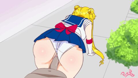1boy 1girls 2d 2d_animation all_fours animated animated_image ass ass_focus bishoujo_senshi_sailor_moon blonde_hair dark-skinned_male dark_skin exposed_ass female huge_ass male panties partial_male penis pinkpawg public_sex sailor_moon sex short_skirt teenage_female teenager thick_ass thick_thighs uncensored underwear uniform usagi_tsukino