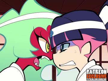 2girls panty_&_stocking_with_garterbelt scanty_daemon stocking_anarchy suoiresnu tagme video