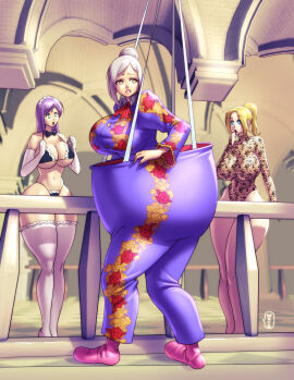 ass ass_expansion ass_focus babe_pig_in_the_city barefoot big_ass big_butt bubble_ass bubble_butt butt_expansion esme_hogget expansion expansion_sequence gigantic_ass gigantic_butt huge_ass huge_bubble_butt huge_butt inflation leggings open_mouth prison_guard_position prison_school shiraki_meiko skin_tight thick_ass thick_thighs thighs