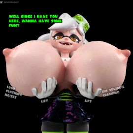 3d big_breasts breasts breasts_bigger_than_head female hands_under_breasts huge_breasts image_set inkling jiggle jiggling jiggling_breasts large_breasts lifting_breasts marie_(splatoon) marie_(wo262) slosh sloshing sloshing_breasts splatoon spookieshade wo262_(3d_model_style)