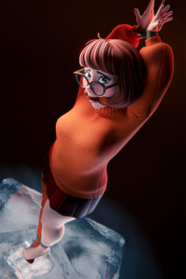 3d barefoot feet female gagged glasses hanna-barbera kidnapped legs looking_at_captor looking_at_viewer peril pointlamp rope_bondage scooby-doo skirt stockings sweater tagme thighhighs toes turtleneck turtleneck_sweater velma_dinkley warner_brothers