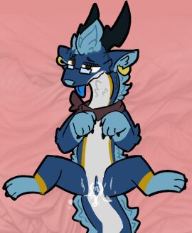 2024 after_sex after_vaginal bandana begging blep blue_body blue_fur bodily_fluids claws cum cum_in_pussy cum_inside cum_on_pussy cuntboy digital_drawing_(artwork) digital_media_(artwork) dragon ear_piercing ear_ring eastern_dragon eyewear feral finger_claws front_view full-length_portrait fur genital_fluids genitals glasses hair horn intersex kerchief looking_at_viewer looking_up lying male mane mane_hair mythological_creature mythological_scalie mythology neck_tuft on_back paws piercing portrait presenting presenting_pussy prismfloof pussy ring_piercing scalie simple_background simple_coloring solo solo_focus spread_legs spread_pussy spreading toe_claws tongue tongue_out toony tuft vaginal_fluids whiskers white_body white_fur yellow_body yellow_eyes yellow_fur zurashozu