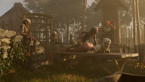 3d ass ass_up belethor's_smut bubble_ass bubble_butt cd_projekt_red ciri closed_eyes female freckles gloves light-skinned_female light_skin lying male mascara monster nekker nude outdoors penetration penis prone_bone pussy scar sex sword the_witcher_(series) the_witcher_3:_wild_hunt vaginal_penetration white_hair witcher_medallion