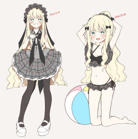 100_kanojo artist_request beach_ball dei_matsuri dress female first_porn_of_character gothic_girl kimi_no_koto_ga_dai_dai_dai_dai_daisuki_na_100-nin_no_kanojo swimsuit the_100_girlfriends_who_really_really_really_really_really_love_you unusual_anatomy unusual_eyes unusual_pupils