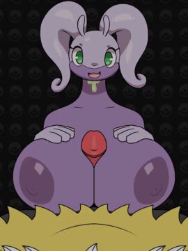 animated artist_request beat_banger braixen breasts clean female good_beat_banger_mod goodra male male_braixen pokemon pokemon_(species) sex titjob toriel_beat_banger