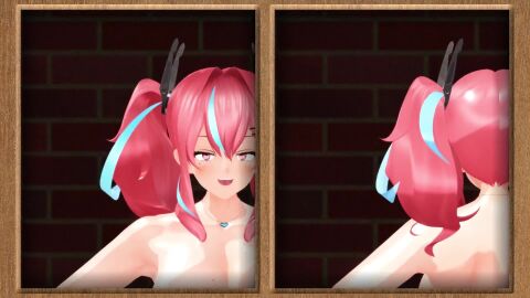 1girls 3d animated areola_slip areolae ass_peek audible_music azur_lane backboob blue_hair blur_censor blurry blush bouncing_breasts breasts bremerton_(azur_lane) caution_tape censored censored_nipples convenient_censoring dancing hair_ornament hairclip heart_necklace jiggle keep_out large_breasts looking_at_viewer mmd mole mole_on_breast mole_under_eye mosaic_censoring multiple_views navel necklace nipples_out_of_frame nude out-of-frame_censoring pink_hair pubic_hair red_eyes short_hair solo sound standing tagme twintails user26 video