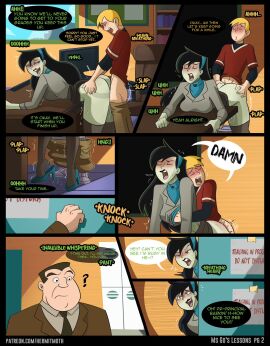 1girls 2boys age_difference athletic athletic_female big_breasts blonde_hair breasts busty comic comic_page cuckold curvaceous curvy curvy_figure digital_drawing_(artwork) digital_media_(artwork) disney disney_channel english_text female female_focus from_behind hermitmoth hips hourglass_figure huge_breasts human kim_possible large_breasts legs light-skinned_female light-skinned_male light_skin male male/female mature mature_female miss_go older_female older_female_and_younger_male page_2 page_number partially_clothed ron_stoppable sex shego skirt slim_waist sneaky_sex straight thick thick_legs thick_thighs thighs top_heavy unaware villain villainess voluptuous waist wide_hips younger_male