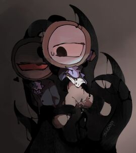 1_eye 1cuntboy 2boys bondage bound bound_arms bound_legs color cuntboy cuntboy_penetrated dandy's_world grey_skin intersex male male_only partially_clothed pussy pussy_juice red_eye roblox rodger_(dandy's_world) scoop1900 self_upload selfcest shaded tentacle tentacle_bondage twisted_rodger_(dandy's_world) vagina