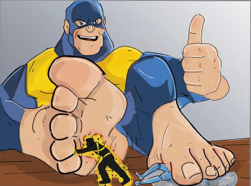 3boys barefoot beast_(x-men) bobby_drake domination feet_on_table foot_fetish fully_clothed hank_mccoy iceman macrophilia male male_feet male_foot_fetish male_only marvel marvel_classic_era marvel_comics meimeipia no_visible_genitalia sunspot_(x-men) thumbs_up