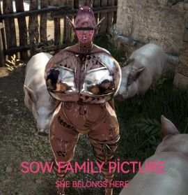 3d bdo bimbo black_desert_online blonde_hair body_writing boobs_bigger_than_head breasts cens censor_bar censored_eyes cow_ears cow_horns cow_print cow_tits cum_on_body cum_on_breasts cum_on_face cum_on_thighs cumdumpster dark_elf degradation demon elf elves female free_use gold_bikini huge_breasts humiliation interracial no_consent onahole pig_nose pigs pregnant pregnant_belly qos qos_tattoo queen_of_spades raceplay ranger_(black_desert) screencap screenshot sperm_tattoo succubus succubus_horns tattoo tattoos toilet urinal used_as_an_object video_game yourbdowhore