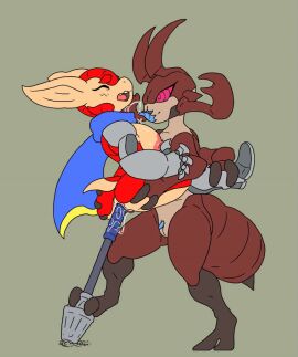 animated ant antennae_(anatomy) anthro anus areola arma's_quest arma_(arma's_quest) armadillo armor armor_plates armored_boots arthropod arthropod_abdomen ass big_breasts bodily_fluids breast_lick breast_play breasts brown_body clitoris clothing digital_media_(artwork) duo female female/female footwear gauntlets genital_fluids genitals gloves green_eyes handwear hymenopteran improvised_dildo improvised_sex_toy insects licking mace mammal mandibles meatboom melee_weapon mostly_nude mostly_nude_anthro mostly_nude_female multi_arm multi_limb nipples nude nude_anthro nude_female object_in_pussy object_insertion open_mouth penetration pussy red_body red_eyes scarf sex simple_background stand_and_carry_position standing standing_sex tail tan_body teeth tongue tongue_out vaginal_penetration vulva weapon weapon_penetration xenarthran