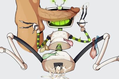 1boy 1girls 2d after_sex ambiguous_gender bodily_fluids can't_see_the_haters condom cum cum_everywhere cum_inside cum_on_chest cum_on_ground cum_on_hand duo electronics erection female filled_condom for_a_head genital_fluids genitals gesture green_teeth hand_gesture human human_on_robot humanoid humanoid_genitalia humanoid_penis kitthov_uu leaking_cum light_body light_skin lying machine male male/ambiguous mammal meme messy metallic_body naked object_head omegatronic on_back penis presenting robot robot_girl robot_humanoid screen screen_face screen_head sex sexual_barrier_device silver_body spread_legs spreading sweaty_penis team_fortress_2 teeth television tv_head unused_condom v_sign vein veiny_penis white_body wrapped_condom